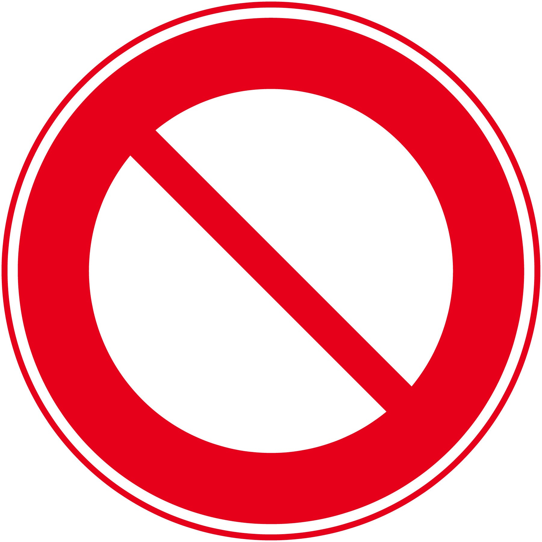 規制標識 S302 車両通行止め ステッカーφ200 – GREEN CROSS