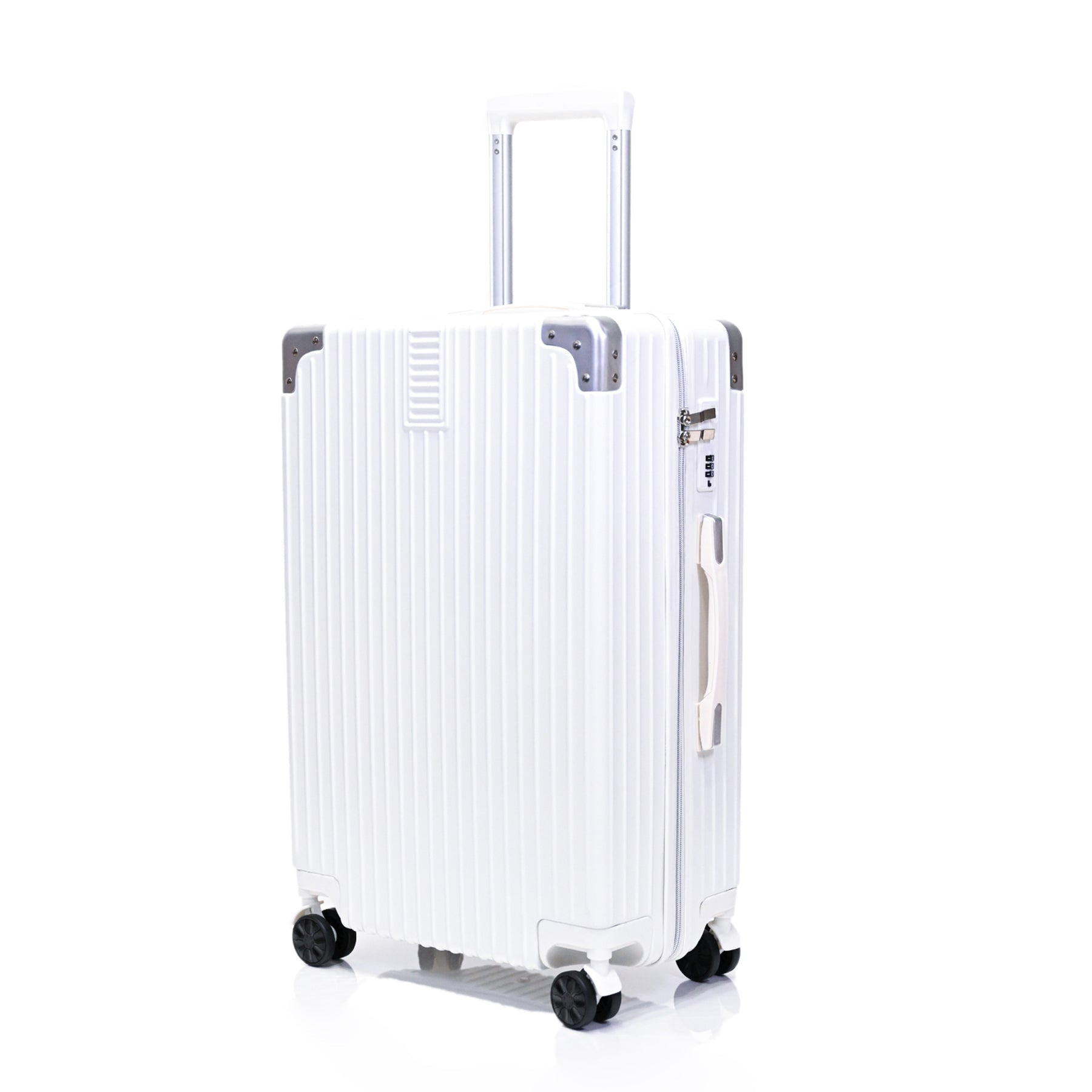 スーツケース 耐衝撃 超軽量 静音 ダブルキャスター付き 51L