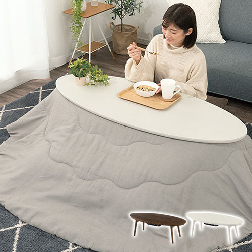 楕円形こたつ オールナット 120×60 ※布団は別売りです 楽天市場】こたつ