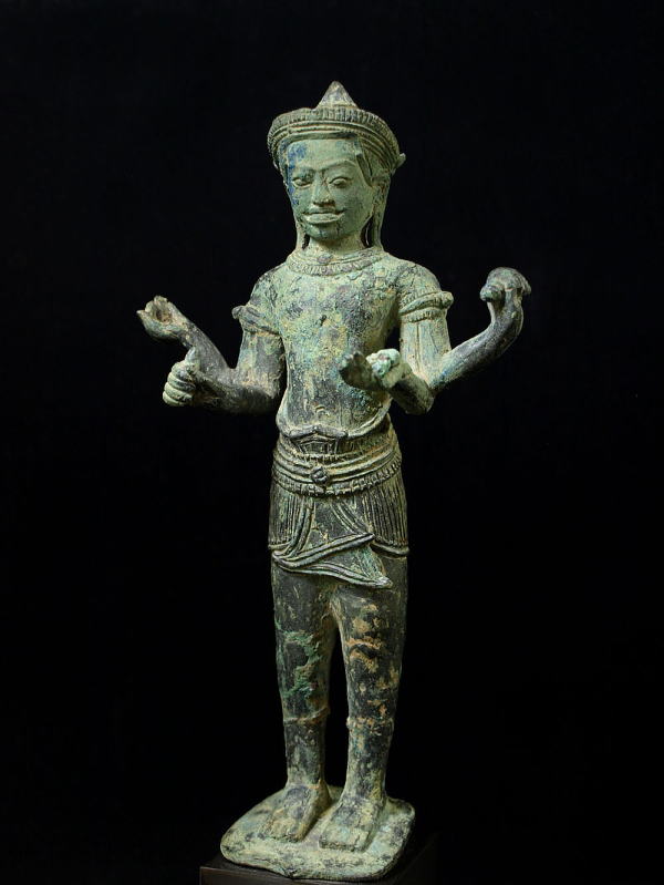 クメール美術 13世紀 アンコールワット期 青銅製エレファントベル