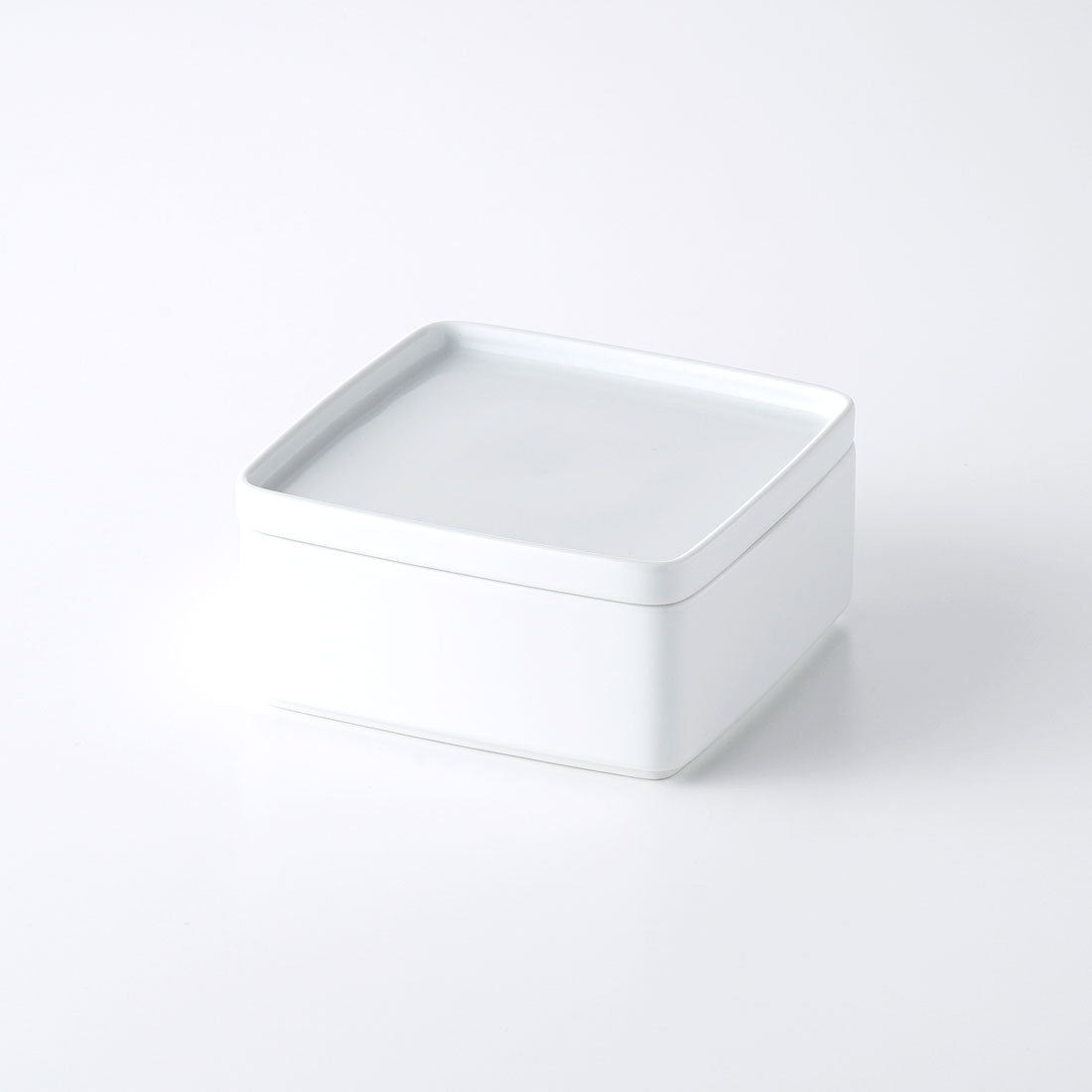 角型ふたもの(小) 白マット | 白山陶器直営オンラインストア