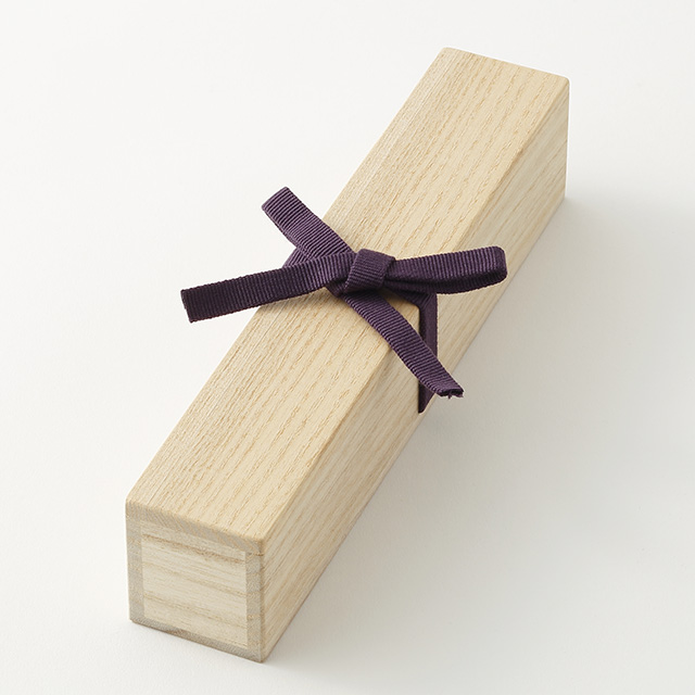 茶杓入（二方桟） 内寸225×34×H38mm / 製品紹介 | 箱義桐箱店