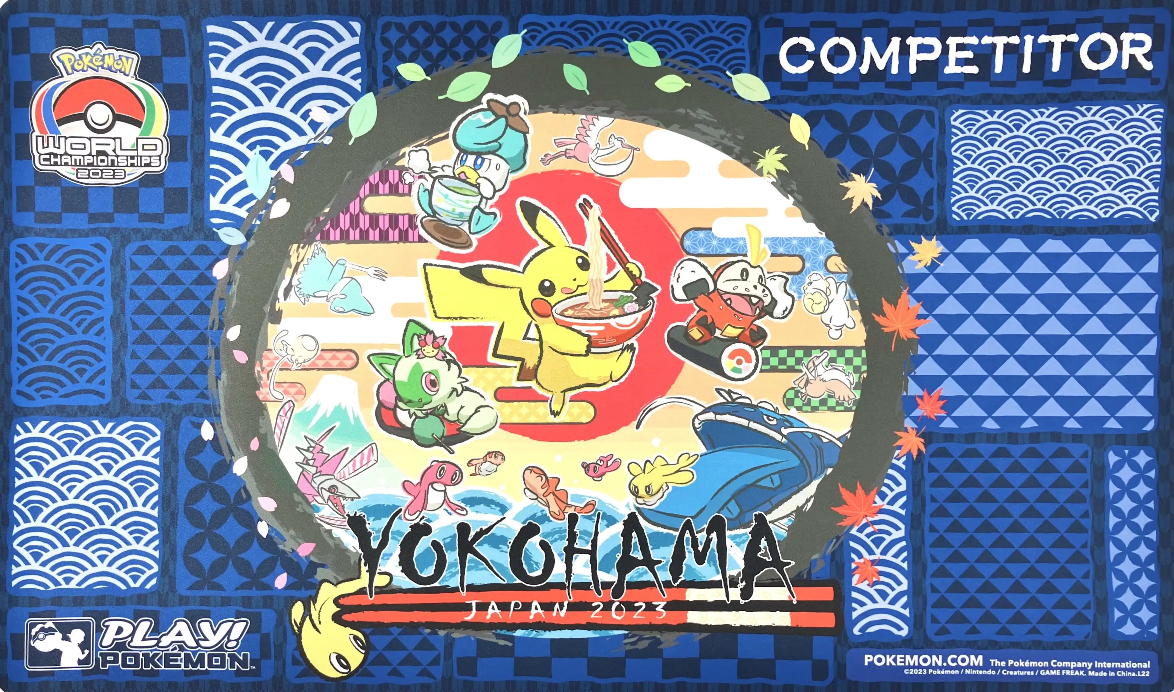 ラバープレイマット&プレイマットバッグ WCS2023 YOKOHAMA COMPETITOR