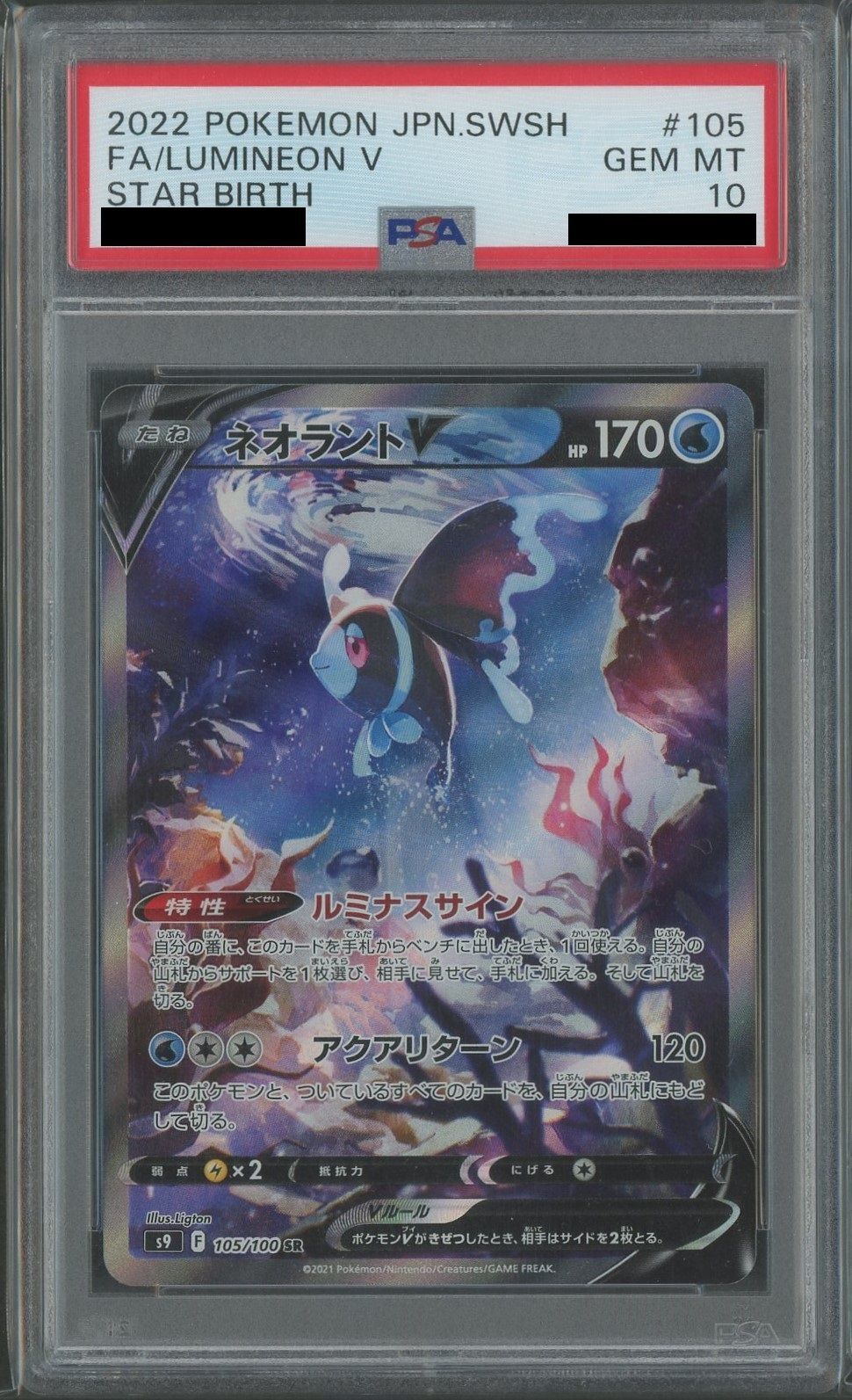 デンリュウ 181 ネオシリーズ PSA10 PSA10】 デンリュウ 旧裏 NEO