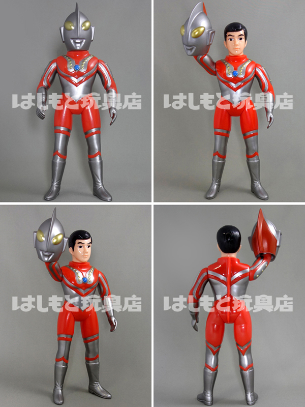 ブルマァク ウルトラセブン大 マスク取れ シルバー 復刻版 ソフビ 面