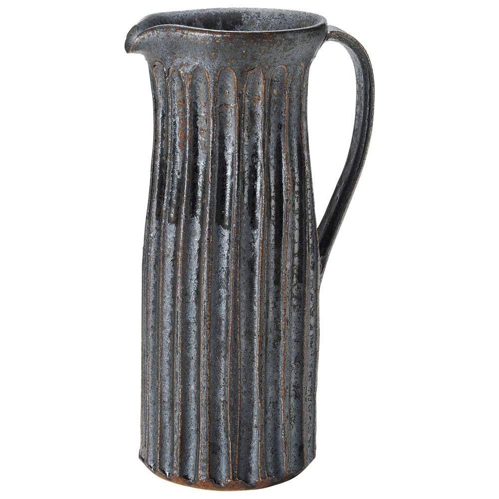 鉄あるいはブリキ 水差し 花入 花器 注器 古道具 アンティーク