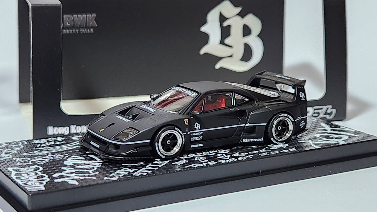 1:64 Inno64 inno Ferrari F40 Liberty Walk Matt Black Hong Kong