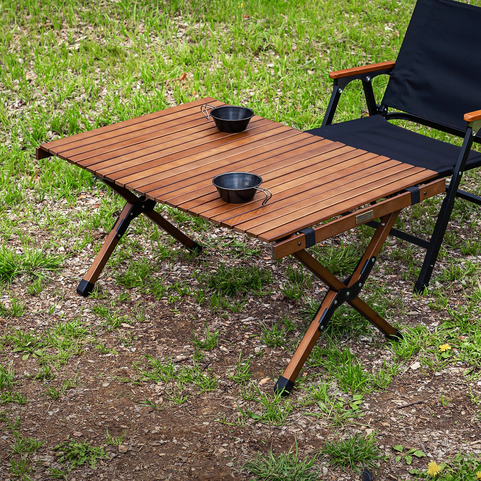 木製ロールトップテーブル ビンテージ 収納ケース付き 木製ロール