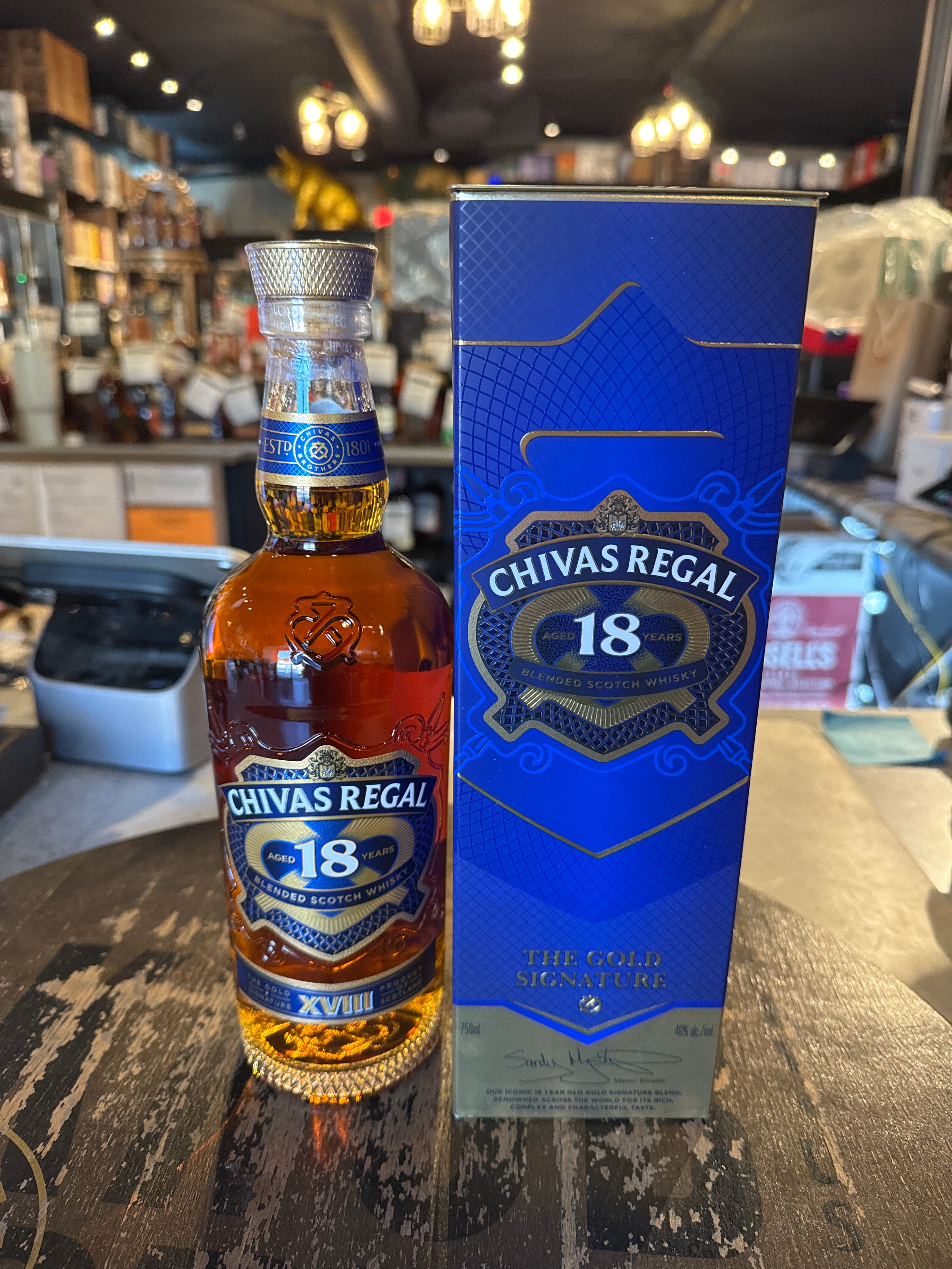 Chivas Regal 18 years Old Gold Signature 750ml – Hi Proof