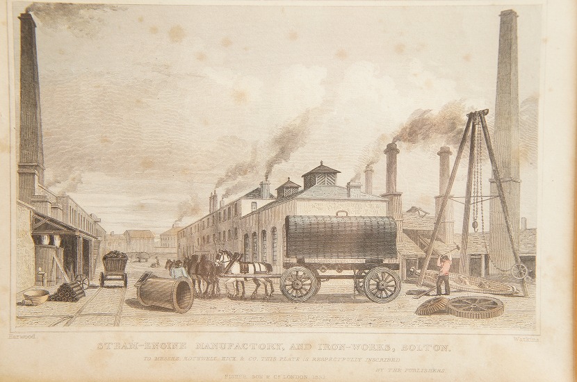 19世紀 イギリスとウェールズの古地図 ガラス額縁 木製フレーム付き