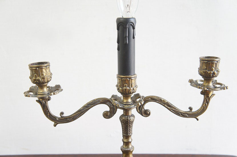 HOMEWARD [ホームワード] / イギリスアンティーク 燭台テーブルランプ