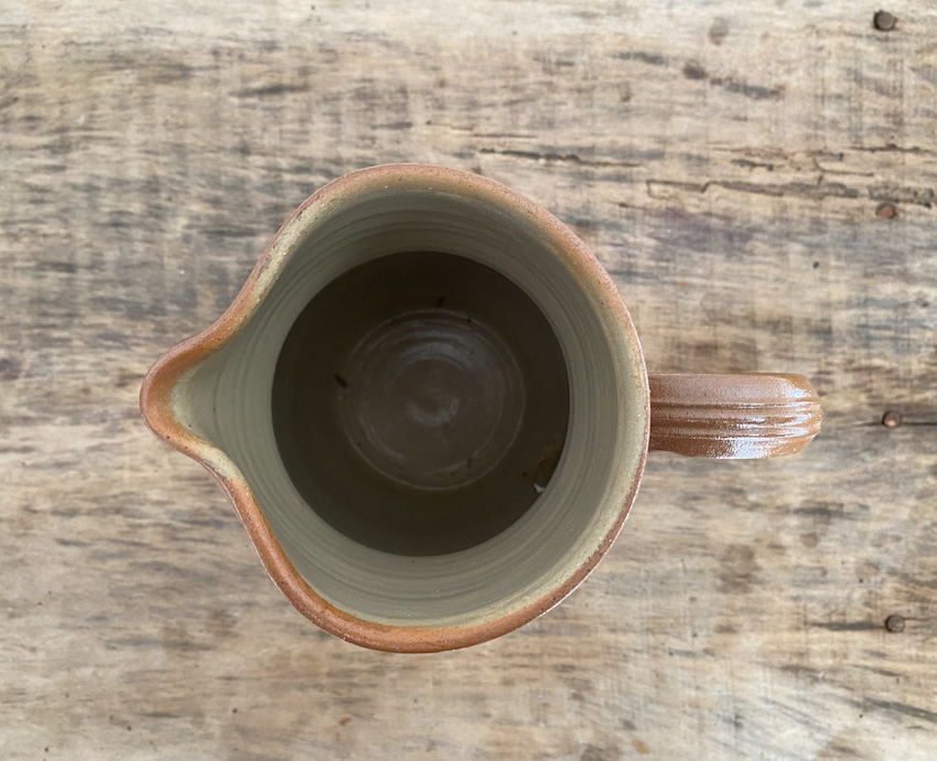 フランスアンティーク陶器リュネビィル激レアMeangeピッチャーと