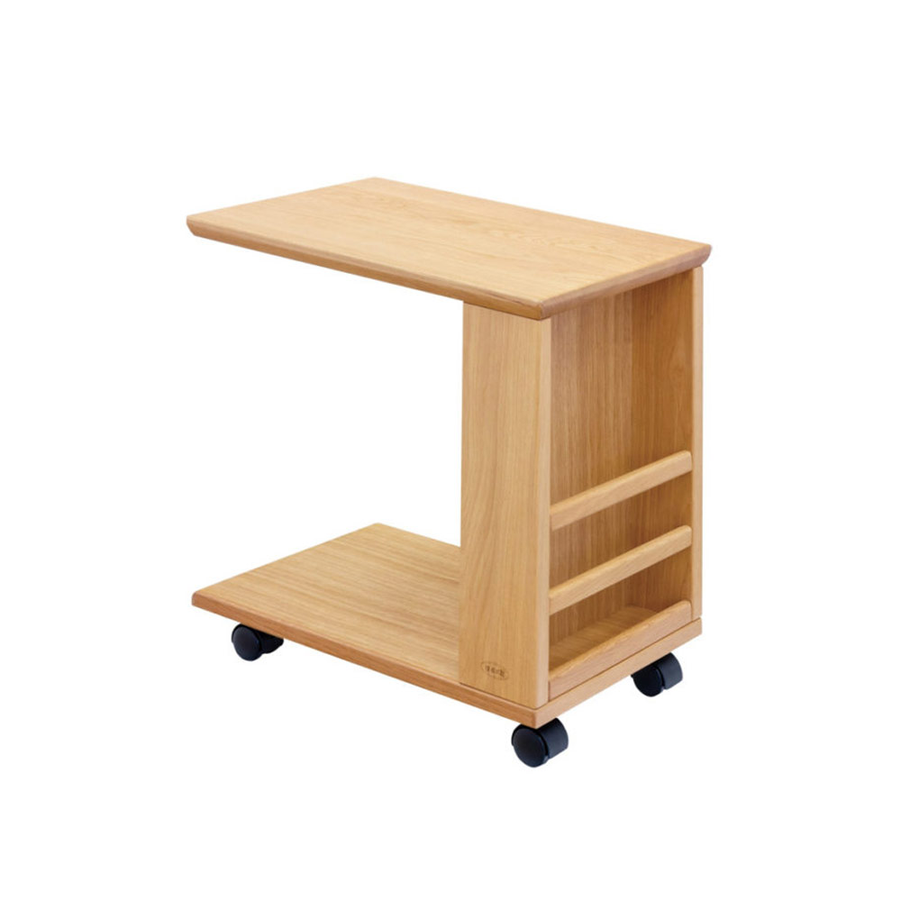 浜本工芸 サイドテーブル「No.2700・2704・2708」キャスター付 オーク