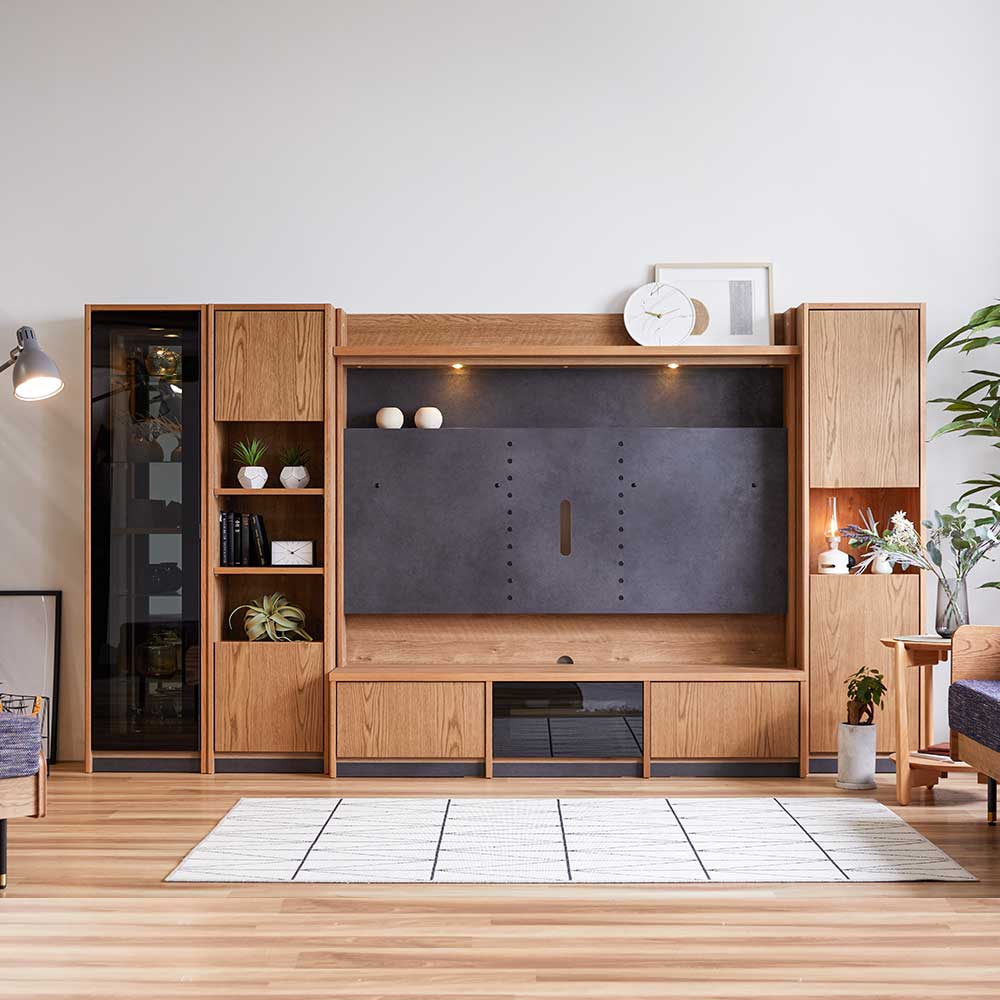 テレビボード 「バロン」 4点セット オーク材 オークヴィンテージ