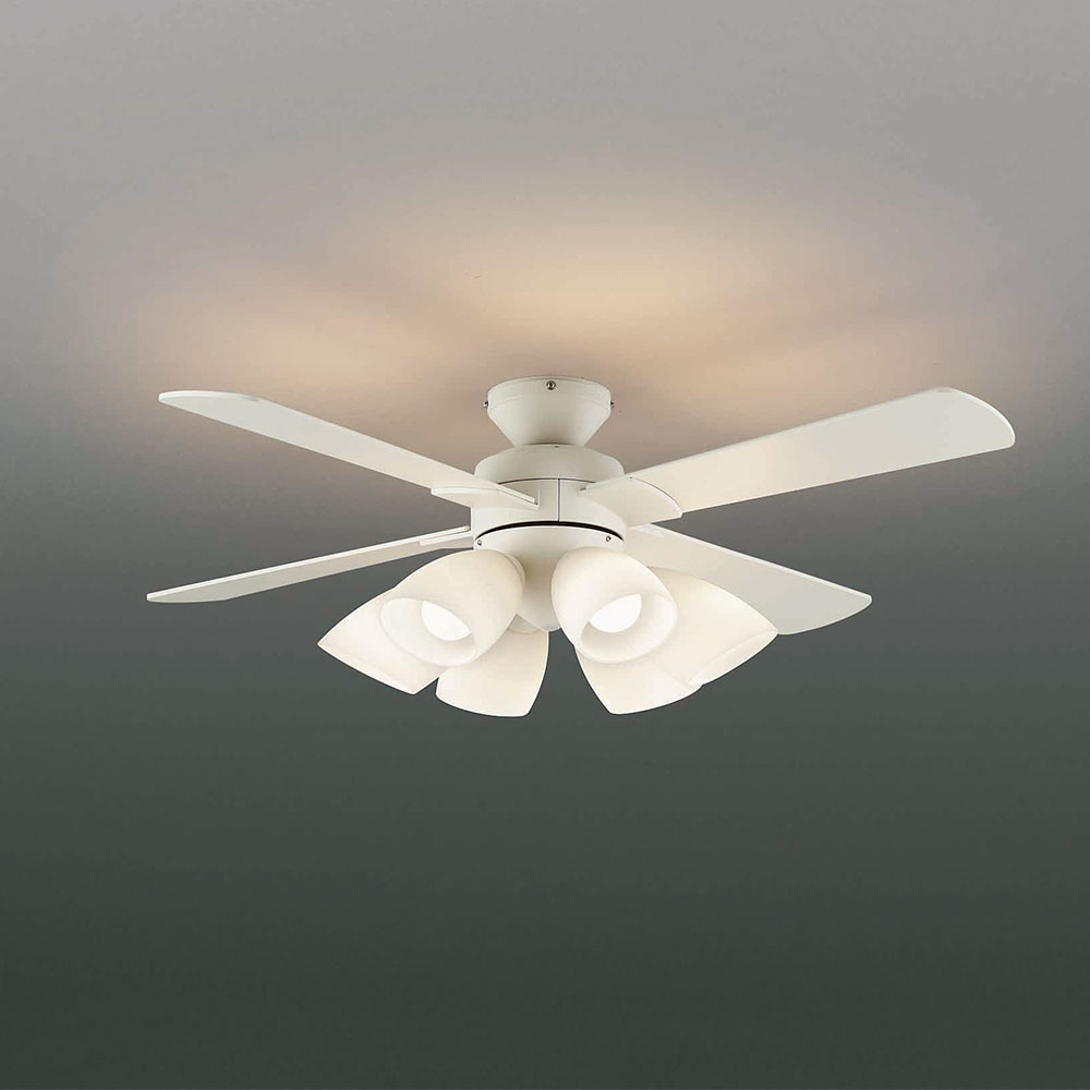 ナチュラル×ホワイト シーリングファンライト シーリングファンライト