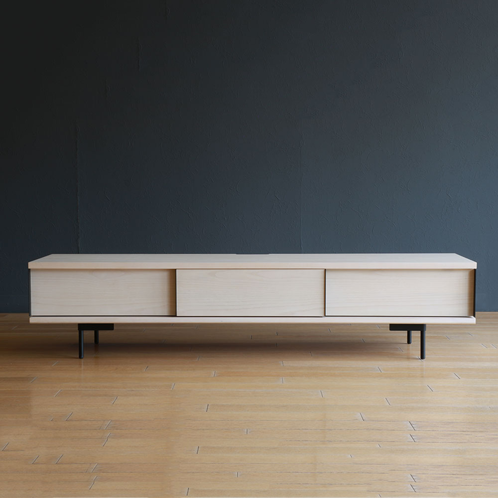 マルケイ木工 テレビボード「M-CRAFT dual デュアル」ロータイプ 幅