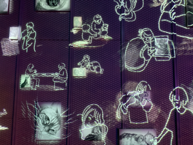 美品】大西敦子 「心が弾むような」油彩・アクリル3号 情報デザイン学科