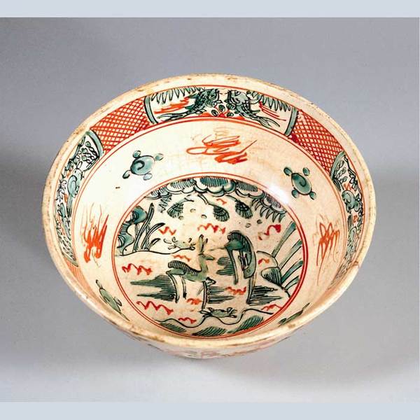 呉須赤絵 赤絵 春日山窯 木米 古玩 中国美術 アンティーク赤絵 蔵出し