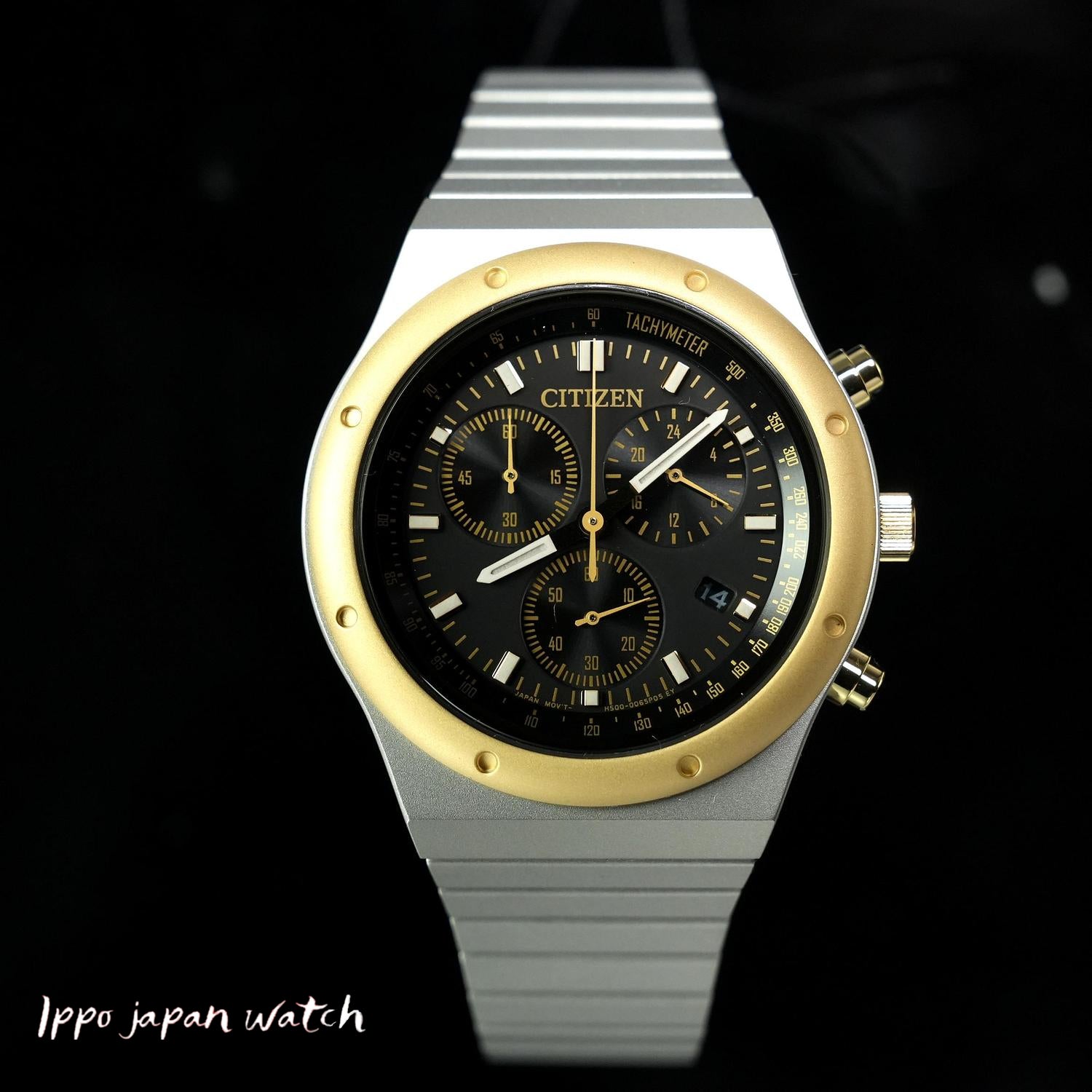 Citizen AT2544-64E RECORD LABEL Solar Power Eco-Drive 1984