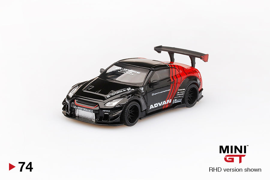 MINI GT #74 LB☆WORKS Nissan GT-R (R35) ADVAN JAPAN EXCLUSIVE – J