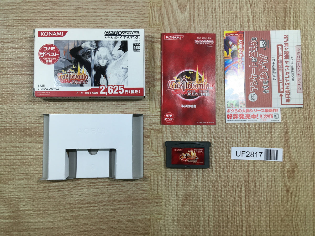 UF2817 Castlevania Aria of Sorrow Akatsuki no Minuet BOXED GameBoy