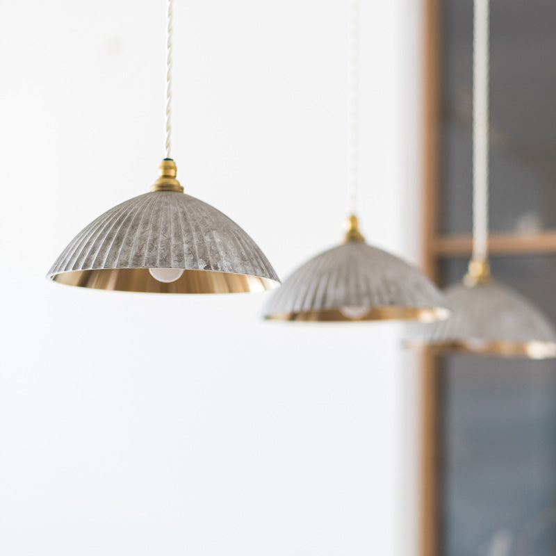 プリーツ フラット 銀ムラ 削り出し | ペンダントランプ | フタガミ