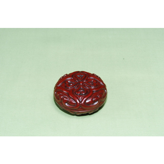 最終価格鎌倉彫博古堂香合屈輪唐草