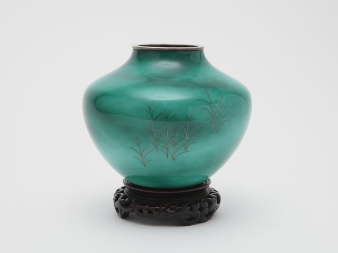 菊図七宝花瓶 粂野締太郎 - 古美術 鐘ヶ江 - Collections -