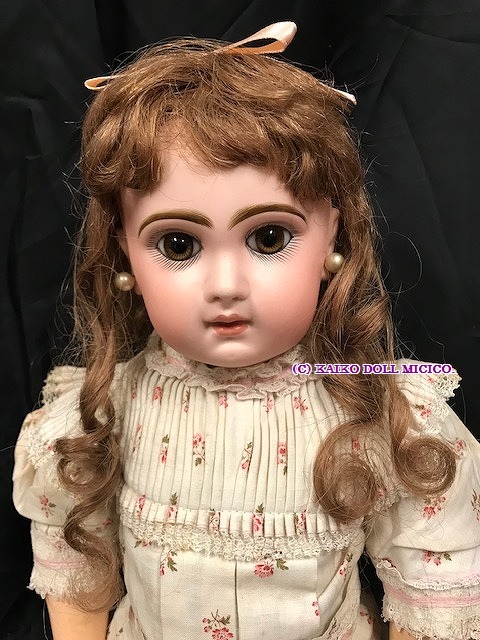 ビスクドール ロングフェイスジュモー リプロ 58㎝ Jumeau - メルカリ