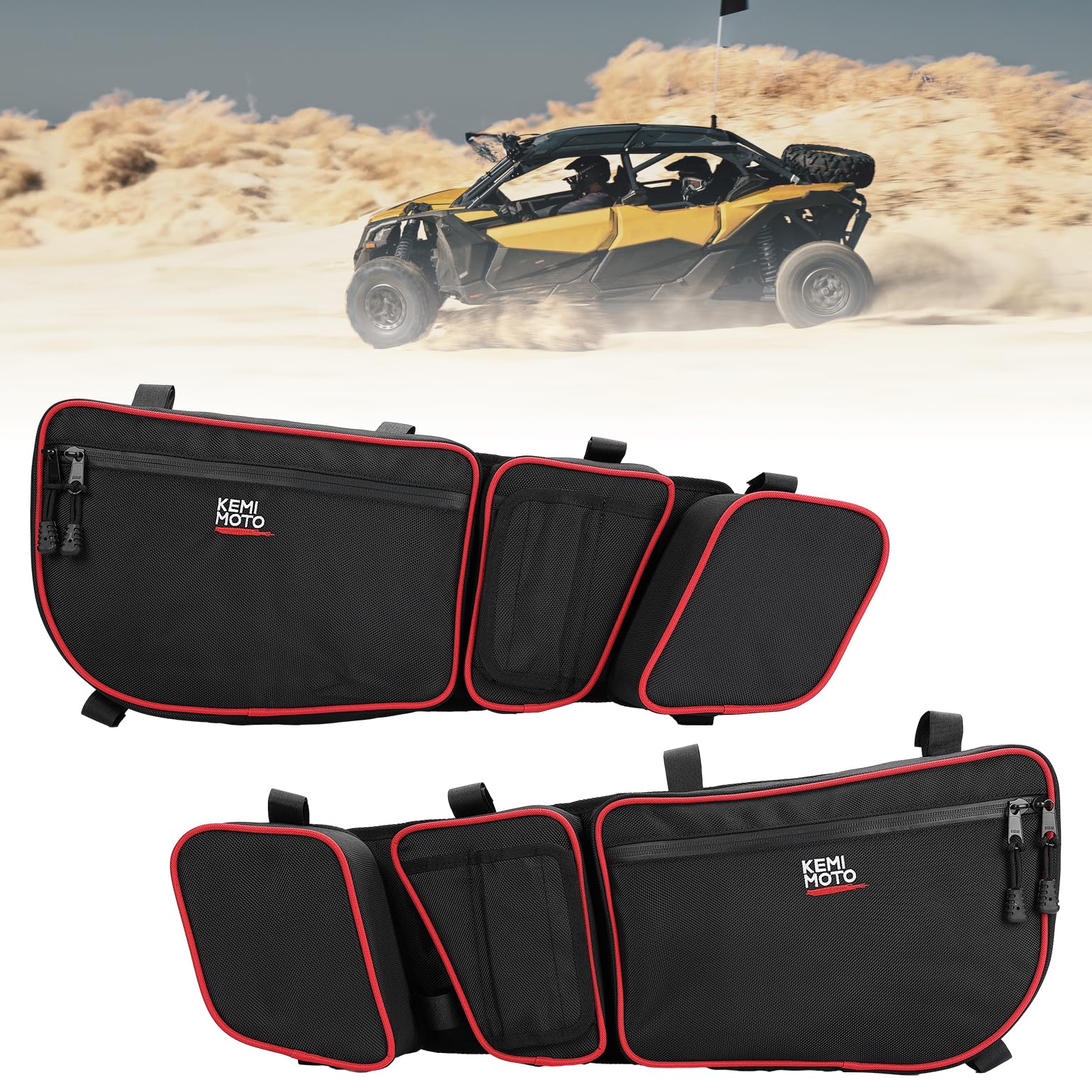 Storage Door Bags for Can-Am Maverick X3/X3 Max – Kemimoto