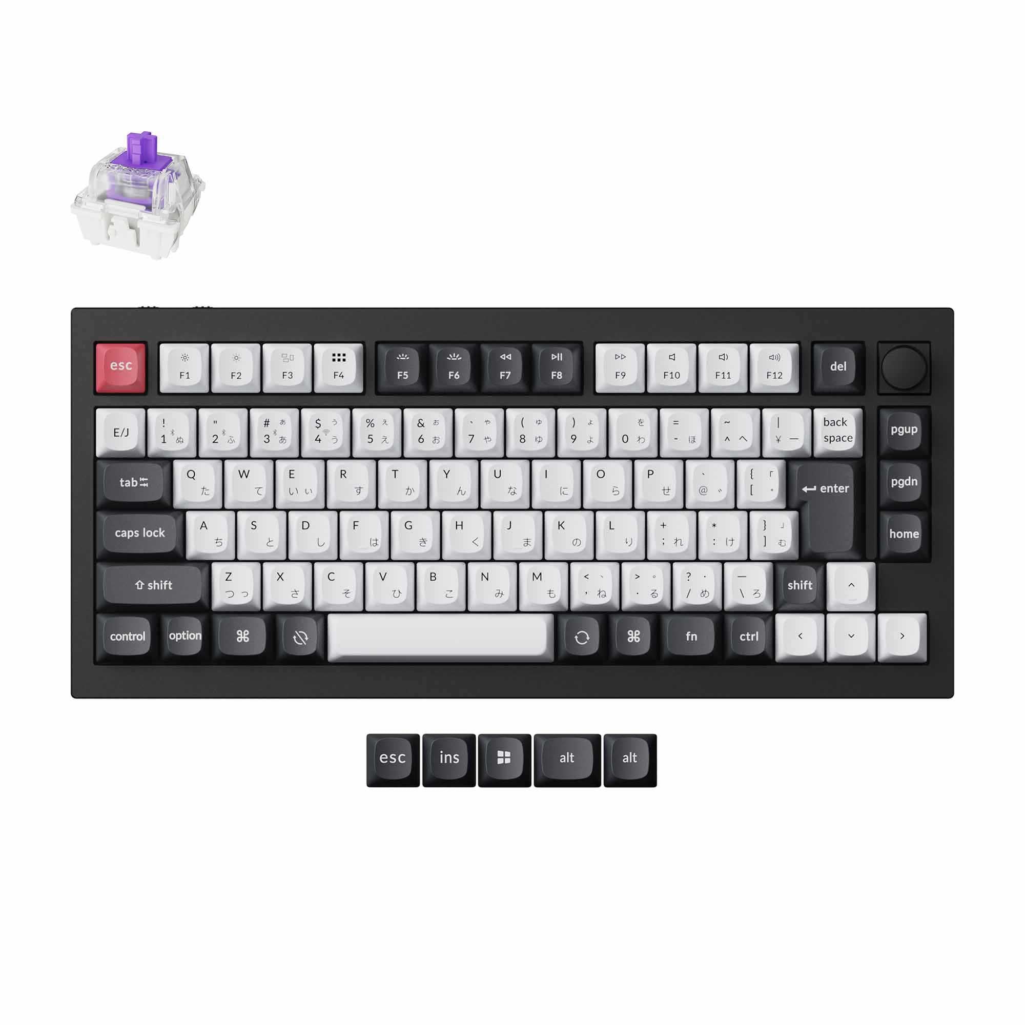 Keychron Q1 HE QMK Wireless Custom Keyboard (Japan JIS Layout)