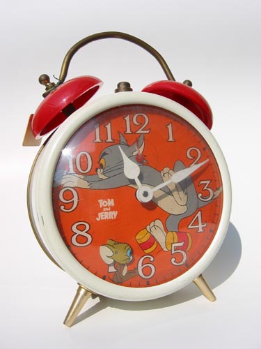 服部セイコー トムとジェリー アーチ型 置時計 昭和レトロ 80年代