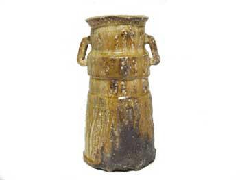 小石原焼 花入れ 杵型 刷毛目花入 箱無し 小石原焼 花入れ 杵型 刷毛目