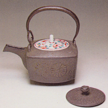 銚子 燗鍋 四方桐菊【販売】-茶道具は京都しみず孔昌堂