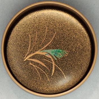 溜塗中棗 秋草蒔絵（内梨子地）【販売】-茶道具は京都しみず孔昌堂