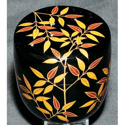 茶道具蛇篭蒔絵利休棗隆佳作