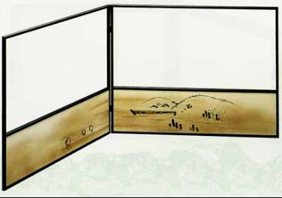 2尺4寸風炉先 腰張 曳舟【販売】-茶道具は京都しみず孔昌堂