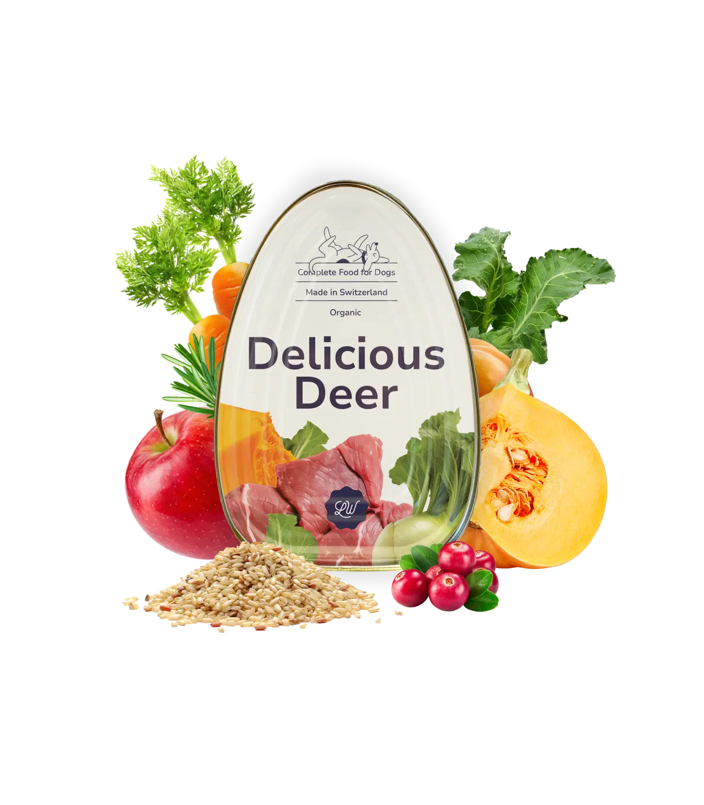 LOONAWELL - Delicious Deer, Organic Complete Food for Dogs
