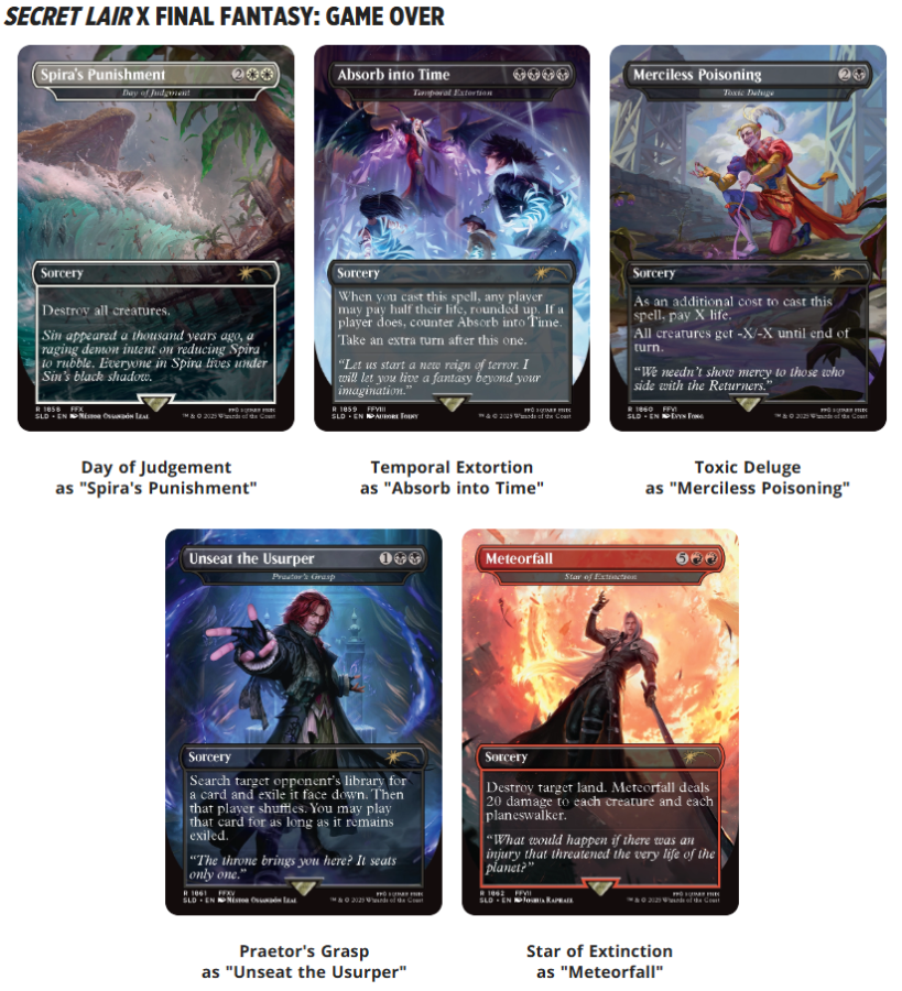 SecretLair x FINAL FANTASY 3種 Non-Foil 日 SecretLair x FINAL