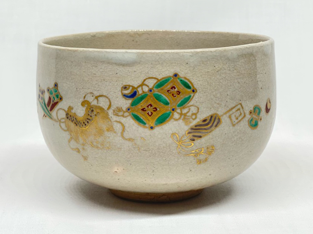 初代宮川香山作真葛焼乾山意花文盃