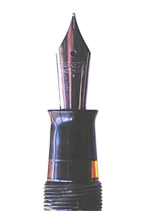 1920年代米国製◇パーカー『PARKETTE』黒とえんじマーブル模様 ペンシル