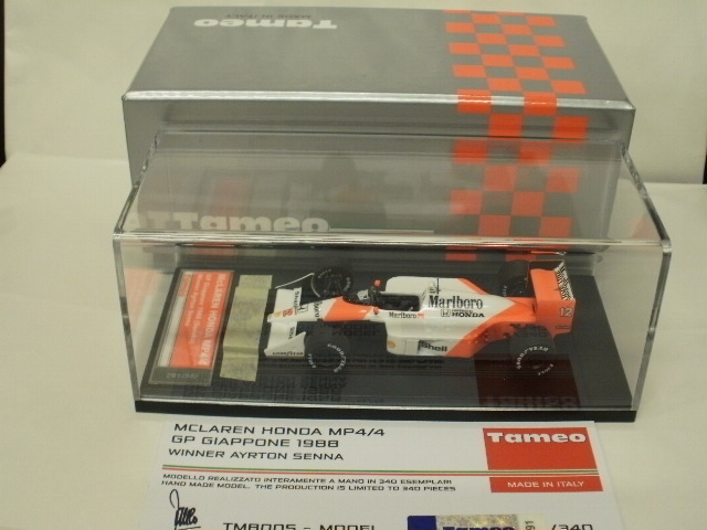 完成品】tameo 1/43マクラーレン MP4/6 A.セナ日本GP値下げ Amazon | 1