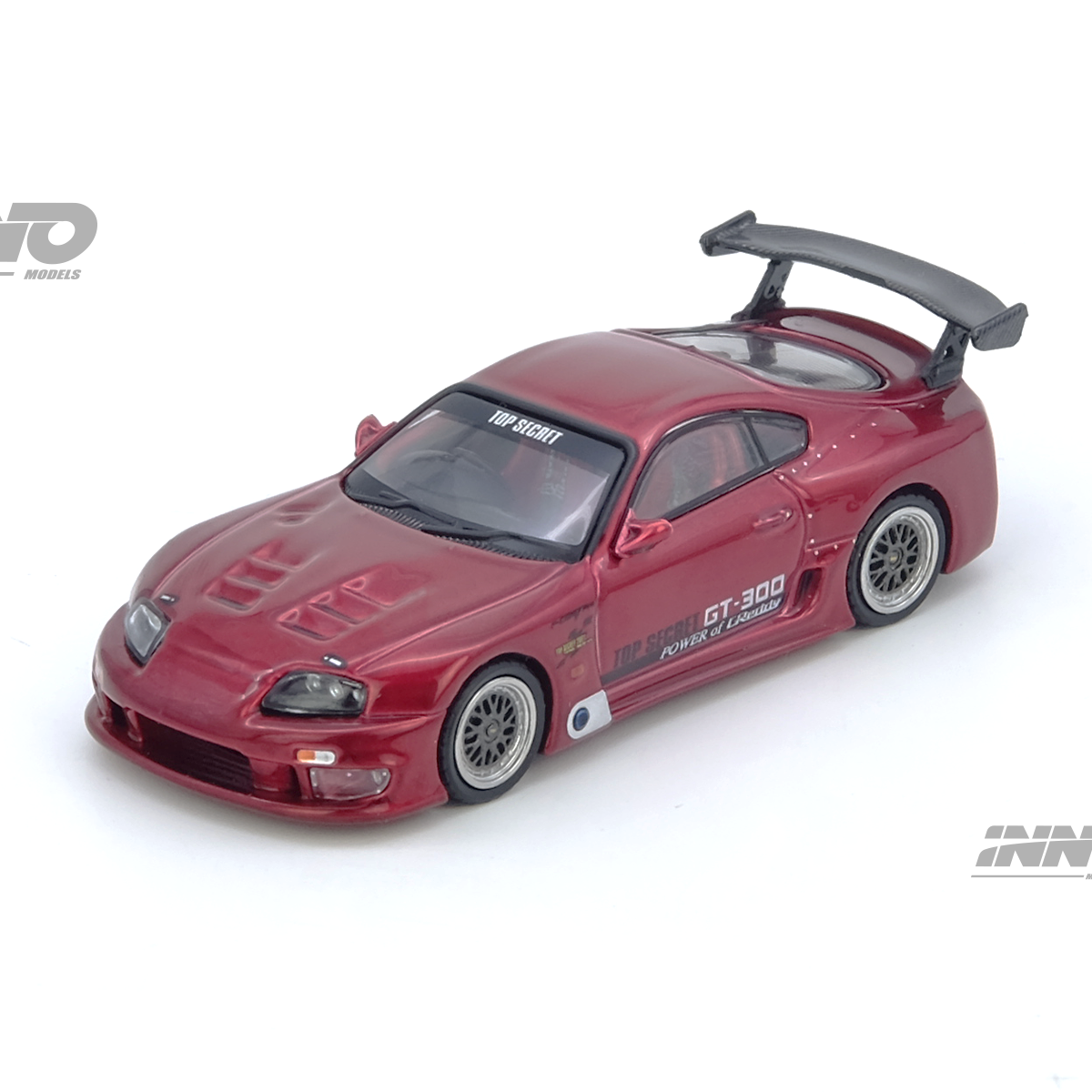 INNO64 1:64 Toyota Supra (A80) TOP SECRET GT300 in Red – Model