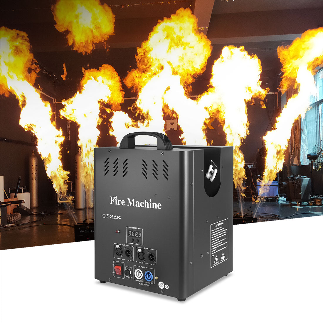 LGP Triple Head Flame Machine - H-E03A | MOKA SFX – MOKA SFX