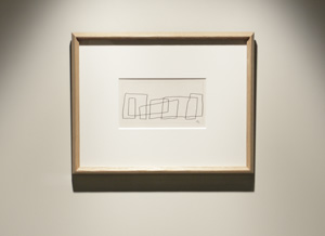 山口 長男 作品(線と墨) 本人直筆 額付き 山口長男 線と墨＜カット