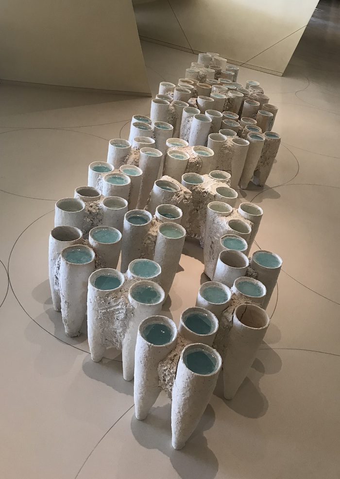 小川待子作 釉薬と陶器 オブジェ 現代アート 小川待子作 釉薬と陶器