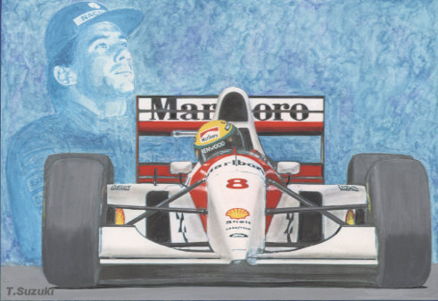 kuusプロフィ重要様専用 1/18 マクラーレン MP4/8 A.セナ 国旗