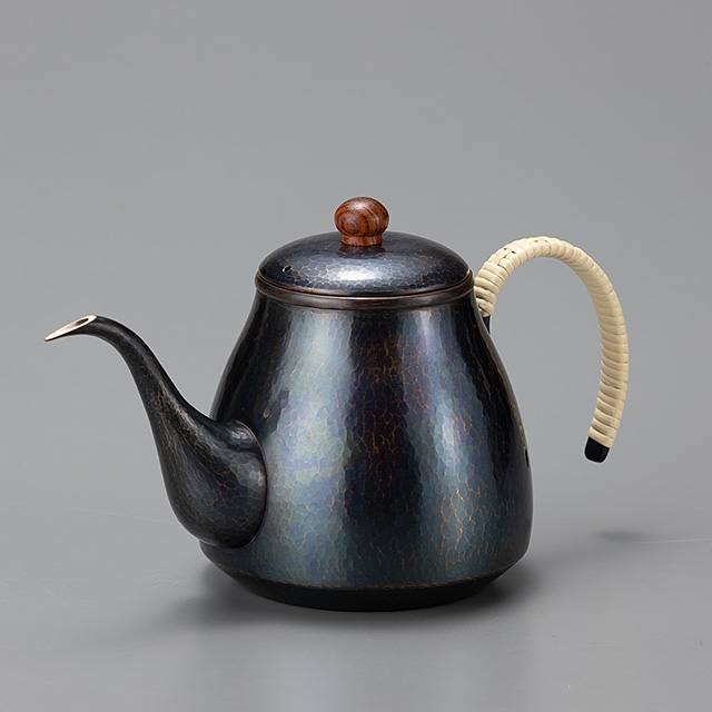 島倉堂 金散 茶托5客 鎚起銅器 茶道具 玉露 (4264)