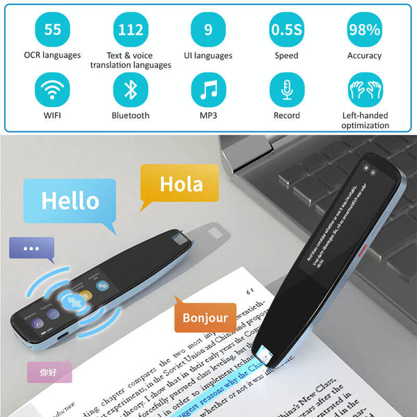 NEWYES Scan Reader Pen 3| Text to Speech Scanner| Language