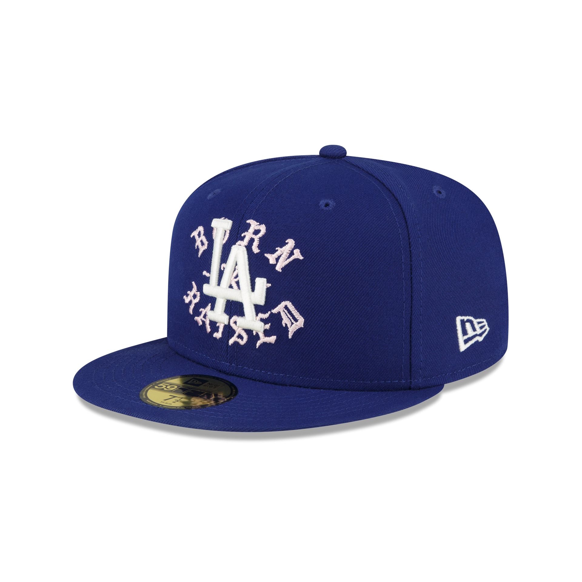 Born X Raised x Los Angeles Dodgers Royal and Pink 59FIFTY Fitted